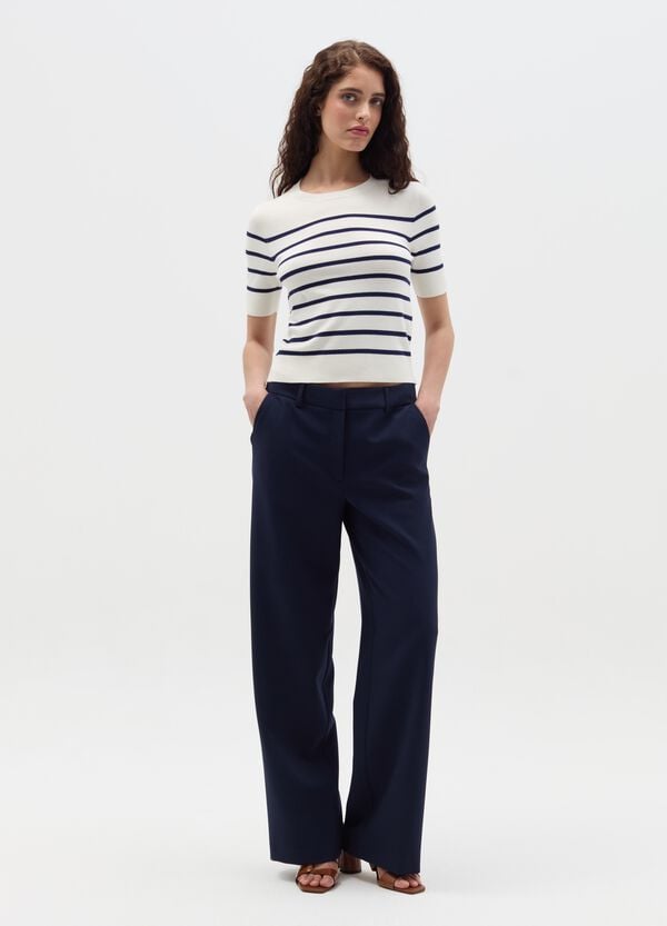 Ovs Maglia A Maniche Corte Con Disegno A Righe