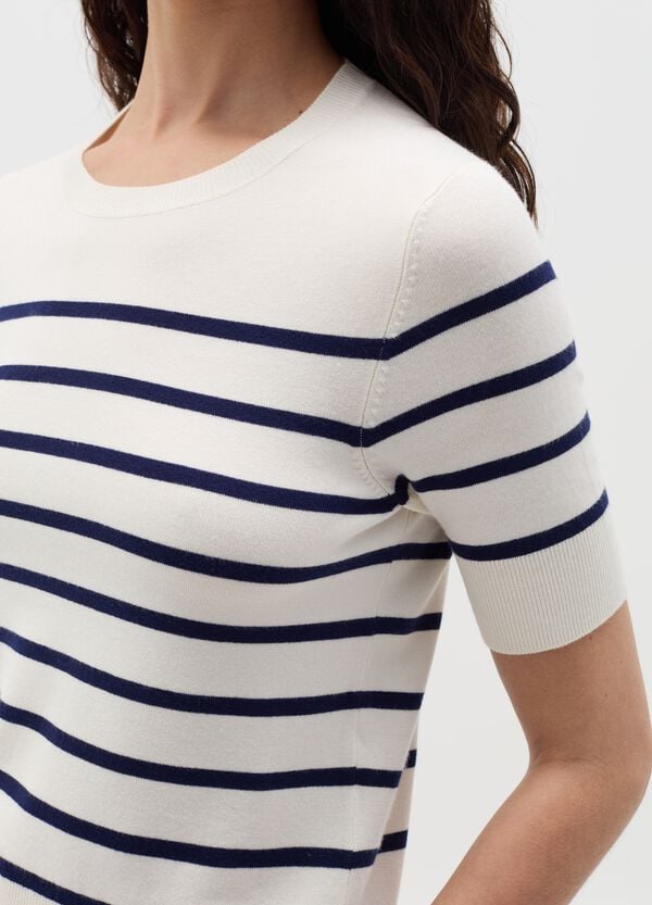 Ovs Maglia A Maniche Corte Con Disegno A Righe