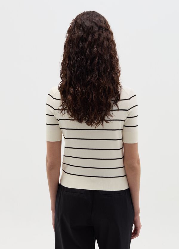 Ovs Maglia A Maniche Corte Con Disegno A Righe