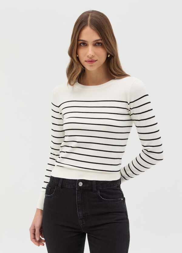 Ovs Maglia A Maniche Lunghe Fantasia A Righe