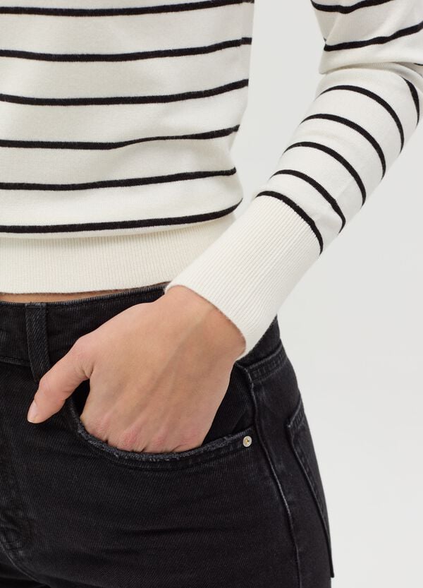 Ovs Maglia A Maniche Lunghe Fantasia A Righe