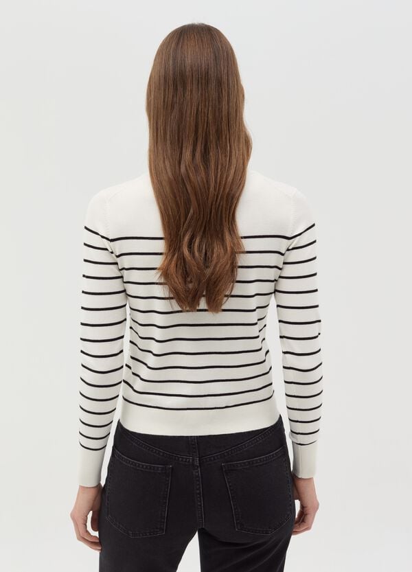 Ovs Maglia A Maniche Lunghe Fantasia A Righe