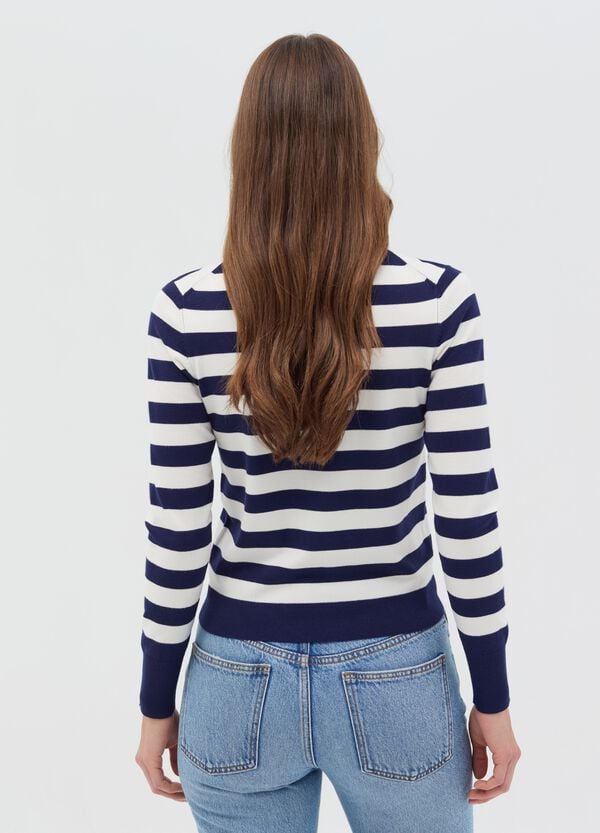 Ovs Maglia A Maniche Lunghe Fantasia A Righe