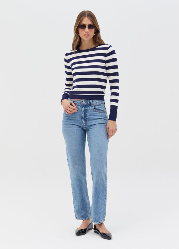 Ovs Maglia a maniche lunghe fantasia a righe