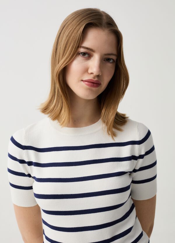 Ovs Maglia A Righe Con Maniche Corte