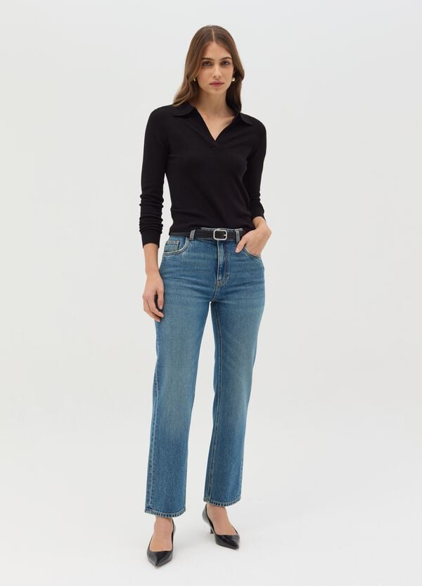 Ovs Maglia Con Scollo A Polo