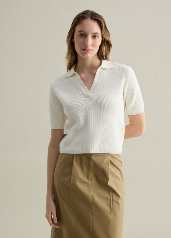 Ovs Maglia Con Scollo A Polo