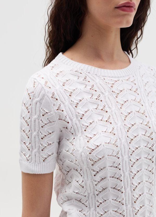 Ovs Maglia Crochet A Maniche Corte