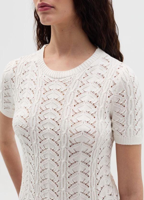 Ovs Maglia Crochet A Maniche Corte