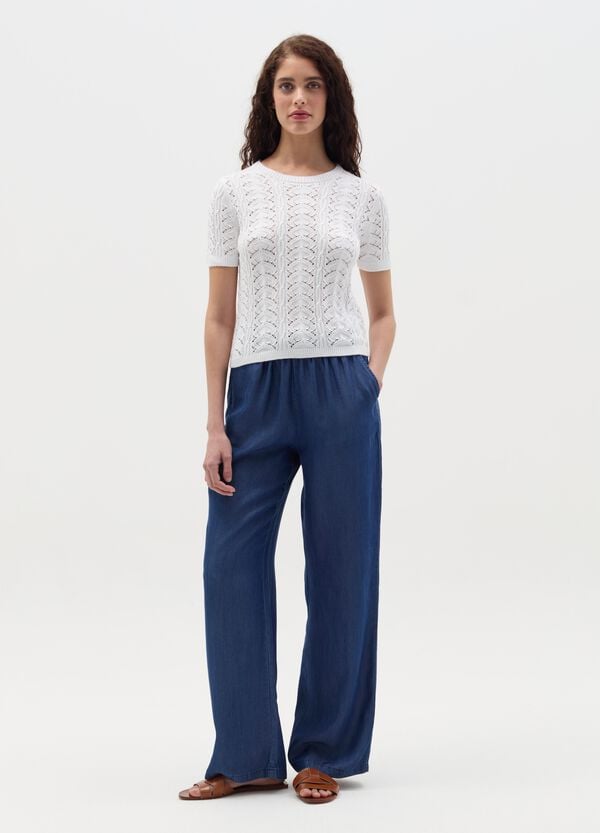 Ovs Maglia crochet a maniche corte