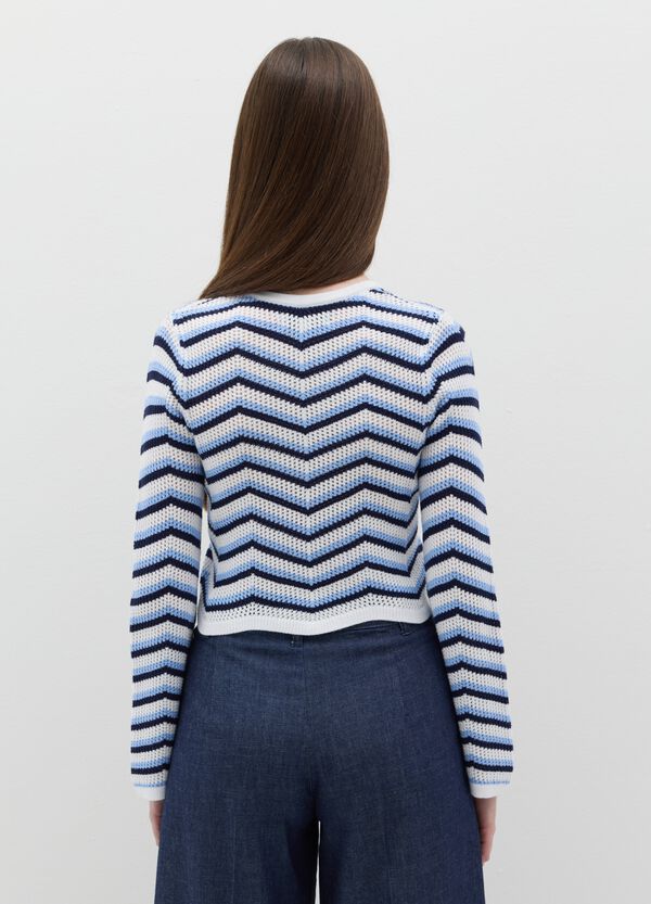 Ovs Maglia Crochet Con Disegno A Righe