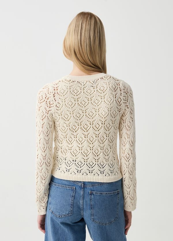 Ovs Maglia Crochet Con Maniche Lunghe