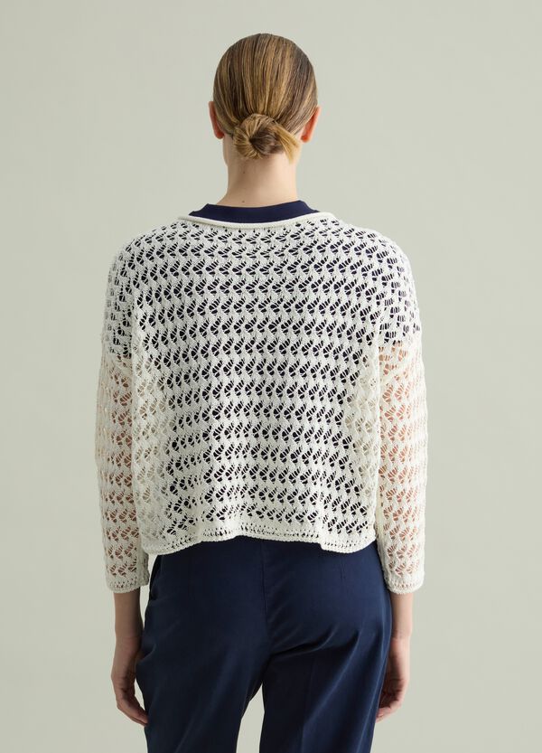 Ovs Maglia Crochet Con Scollo A Barca