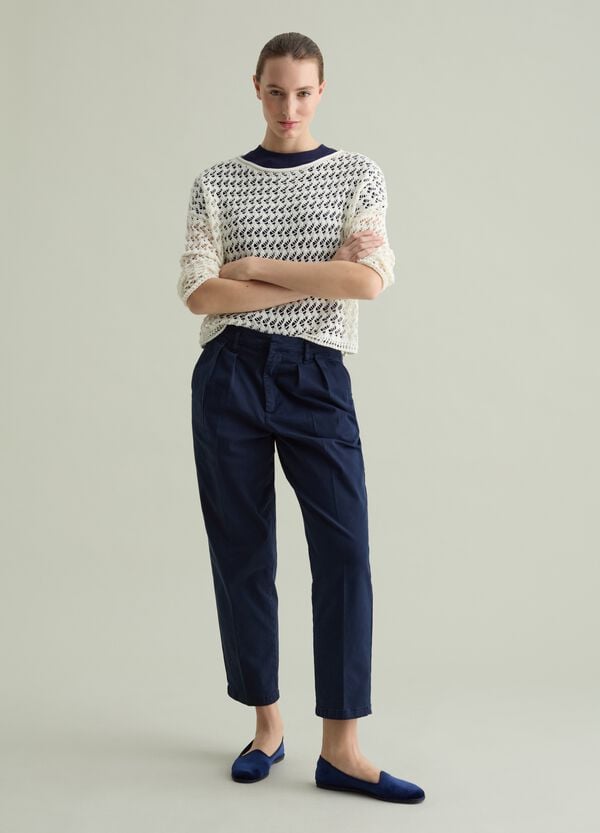 Ovs Maglia crochet con scollo a barca