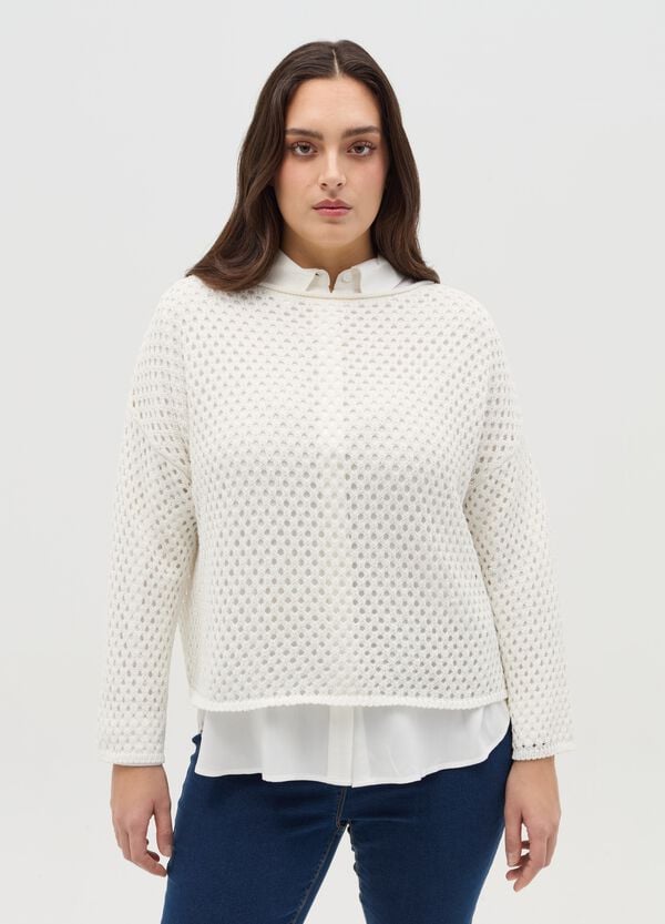 Ovs Maglia Crochet Curvy
