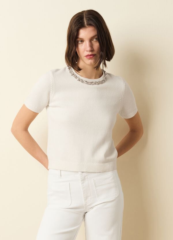 Ovs Maglia Girocollo Con Applicazione Gioiello