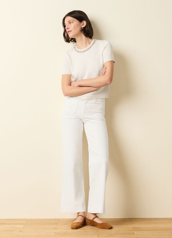 Ovs Maglia Girocollo Con Applicazione Gioiello