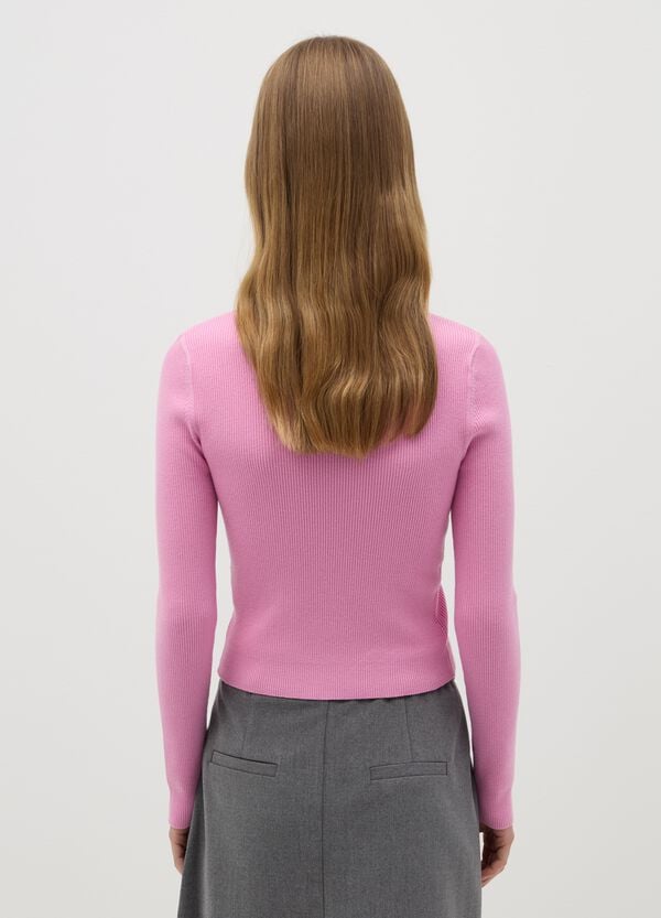 Ovs Maglia Mock Neck A Costine