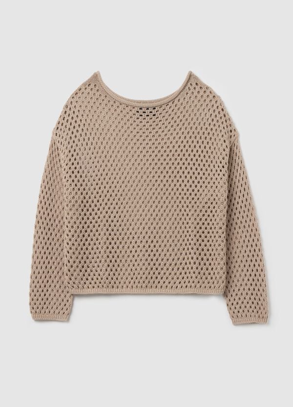 Ovs Maglia open stitch in lurex