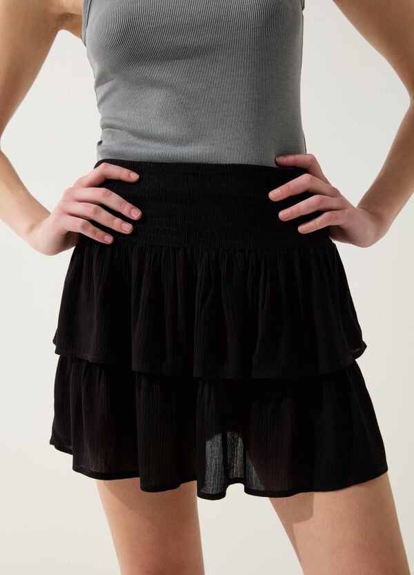 Ovs Minigonna A Balze In Viscosa