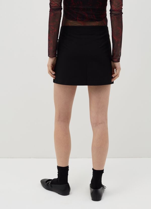 Ovs Minigonna A Portafoglio Con Laccetti