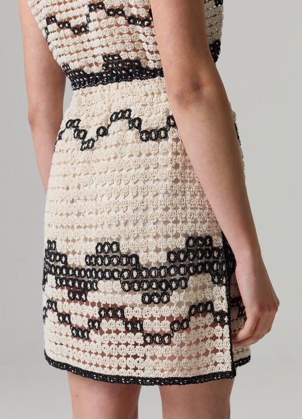 Ovs Minigonna Crochet Con Motivo Ondulato