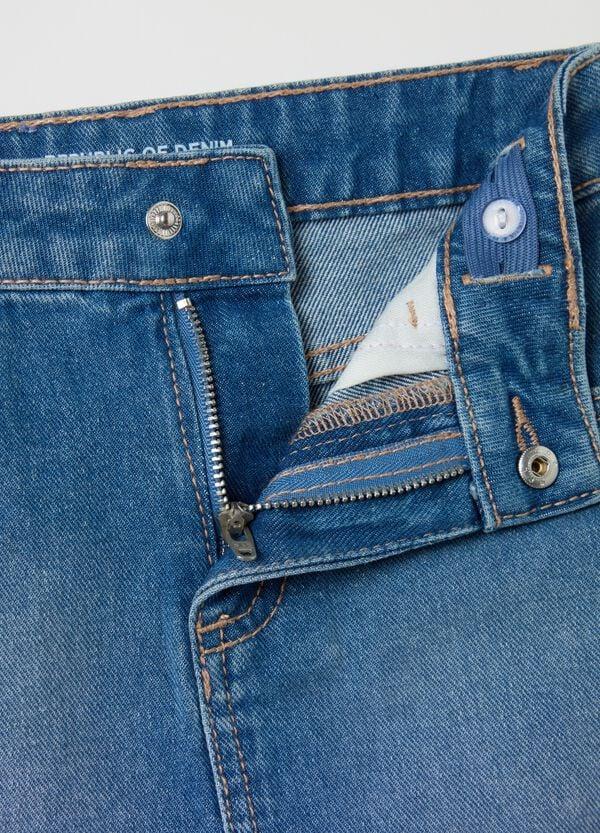 Ovs Minigonna In Denim Con Strass