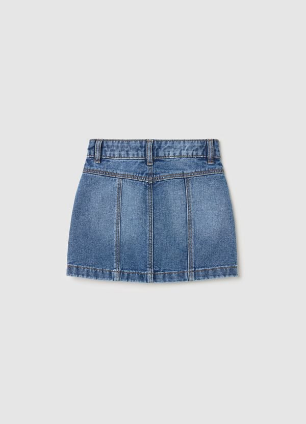 Ovs Minigonna In Denim Con Tasche