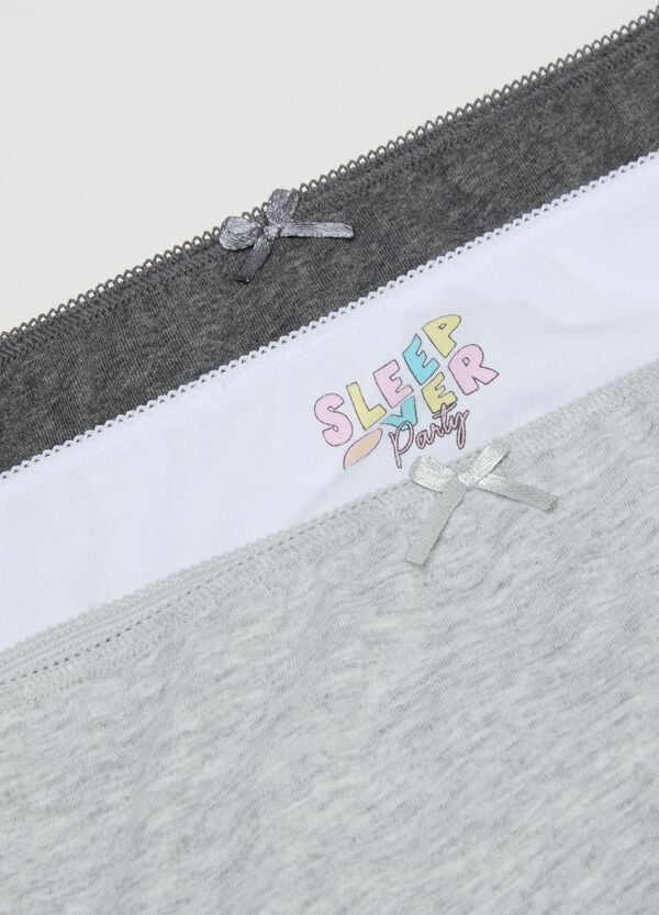 Ovs Multipack Sette Slip In Cotone Con Fiocchetto