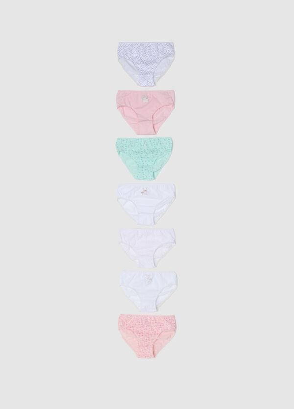 Ovs Multipack sette slip in cotone con stampa