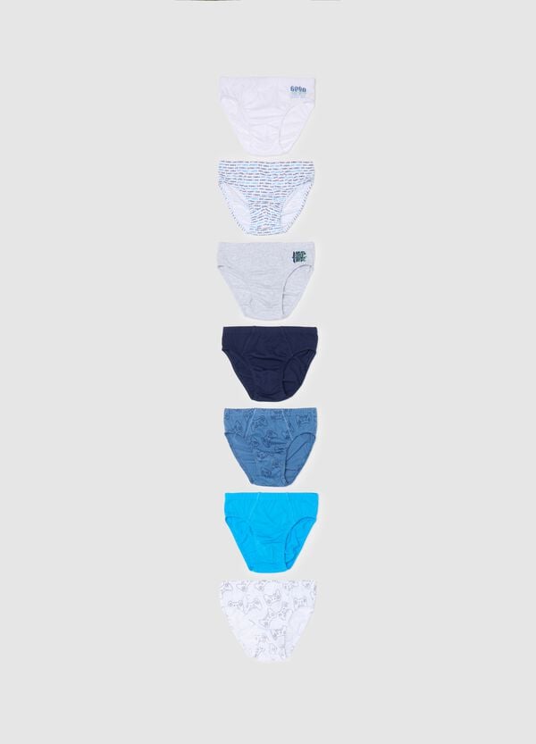 Ovs Multipack sette slip in cotone stampa gamers