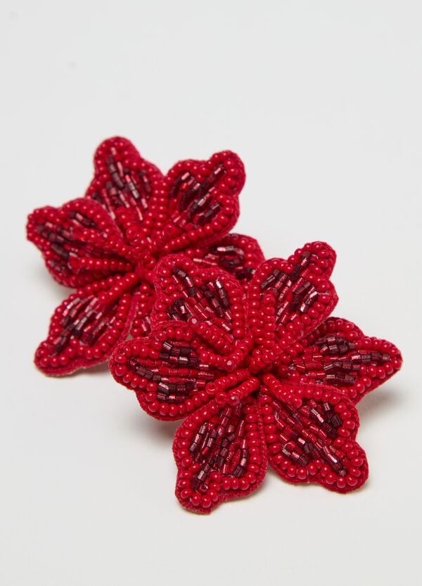 Ovs Orecchini fiore con perline