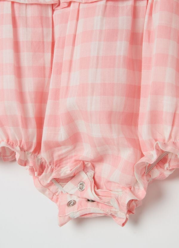 Ovs Pagliaccetto In Cotone Con Fantasia Check