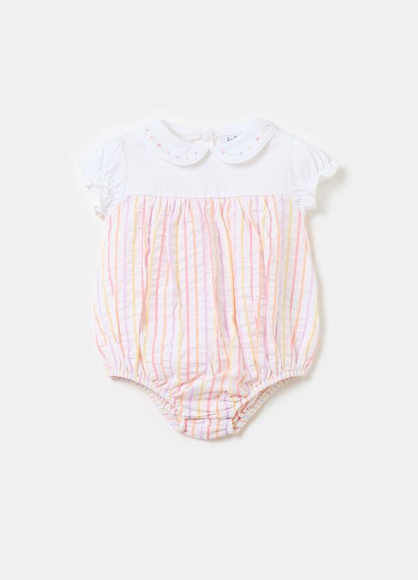 Ovs Pagliaccetto in cotone fantasia a righe