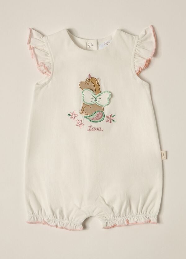 Ovs Pagliaccetto in cotone stretch IANA neonata