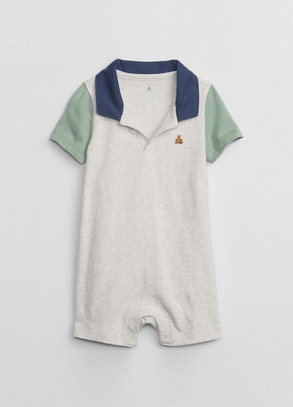 Ovs Pagliaccetto polo con ricamo orsetto