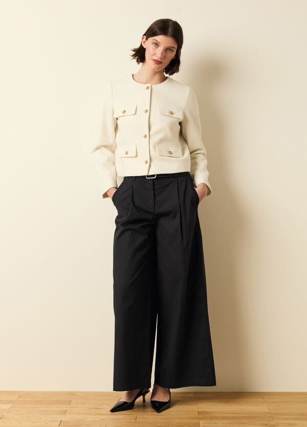 Ovs Pantalone A Gamba Larga Con Pinces