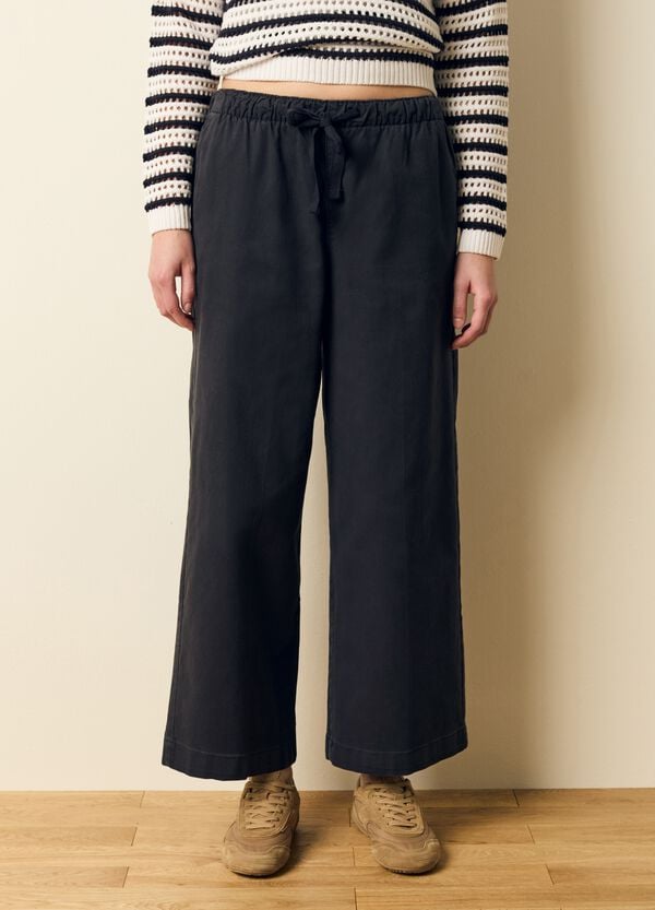 Ovs Pantalone A Gamba Larga In Cotone Stretch