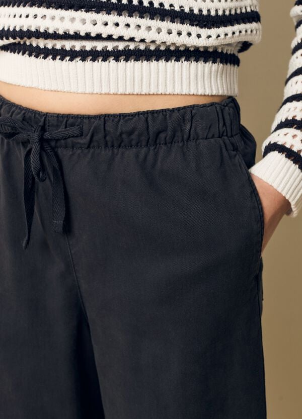 Ovs Pantalone A Gamba Larga In Cotone Stretch