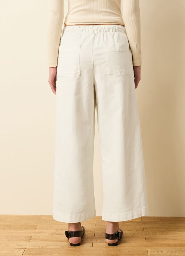 Ovs Pantalone A Gamba Larga In Cotone Stretch