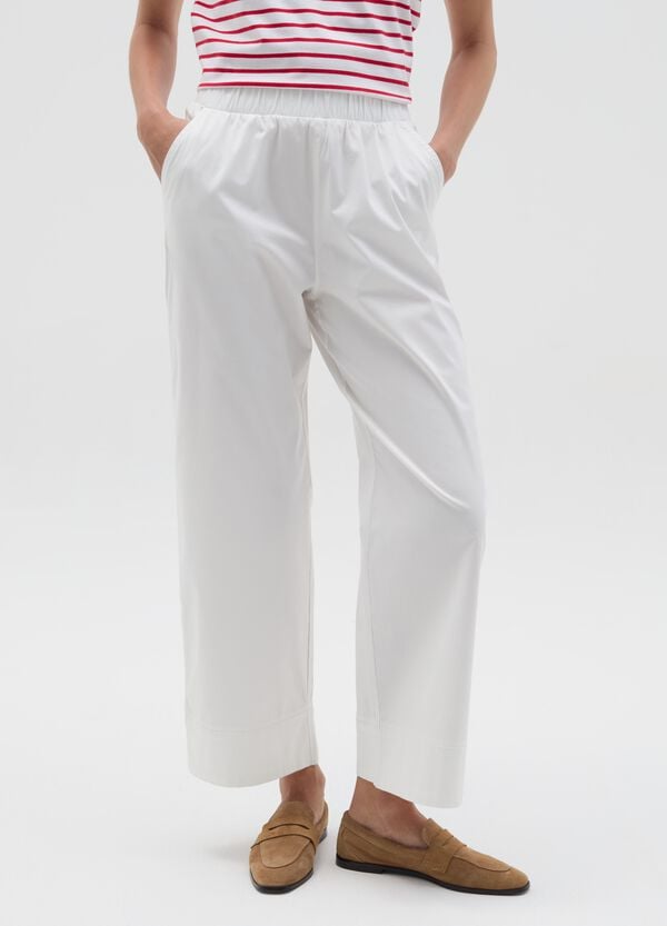 Ovs Pantalone A Gamba Larga In Cotone Stretch