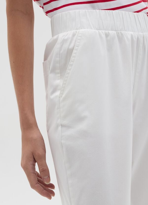 Ovs Pantalone A Gamba Larga In Cotone Stretch