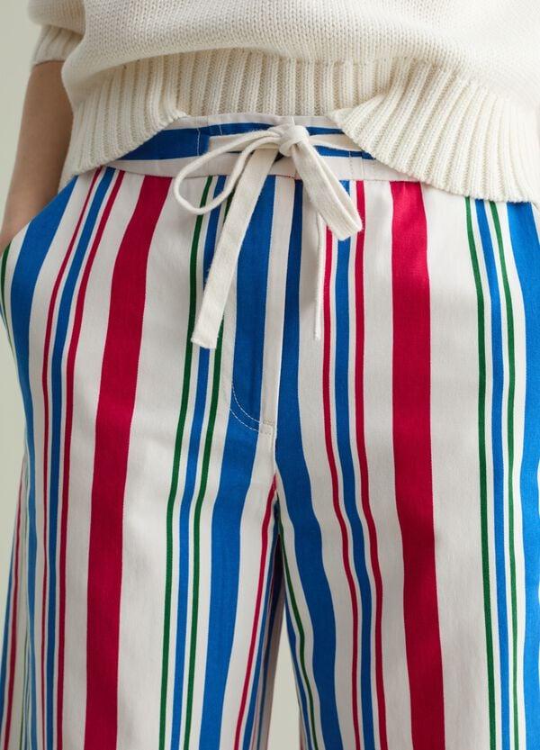 Ovs Pantalone A Gamba Larga Righe Multicolor