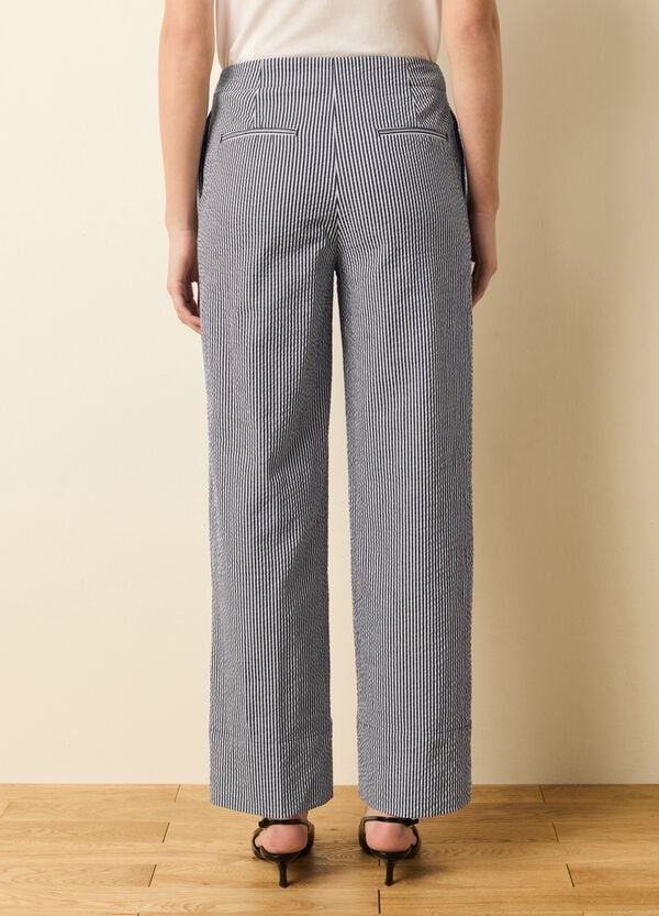 Ovs Pantalone A Gamba Larga Righe Sottili