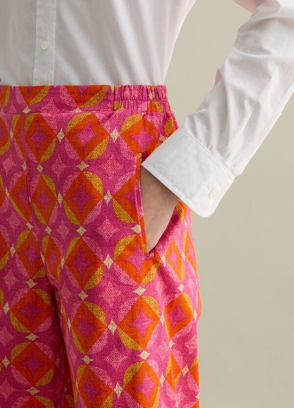 Ovs Pantalone A Gamba Larga Stampa All-over