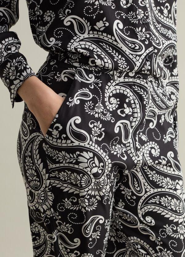 Ovs Pantalone A Gamba Larga Stampa All-over