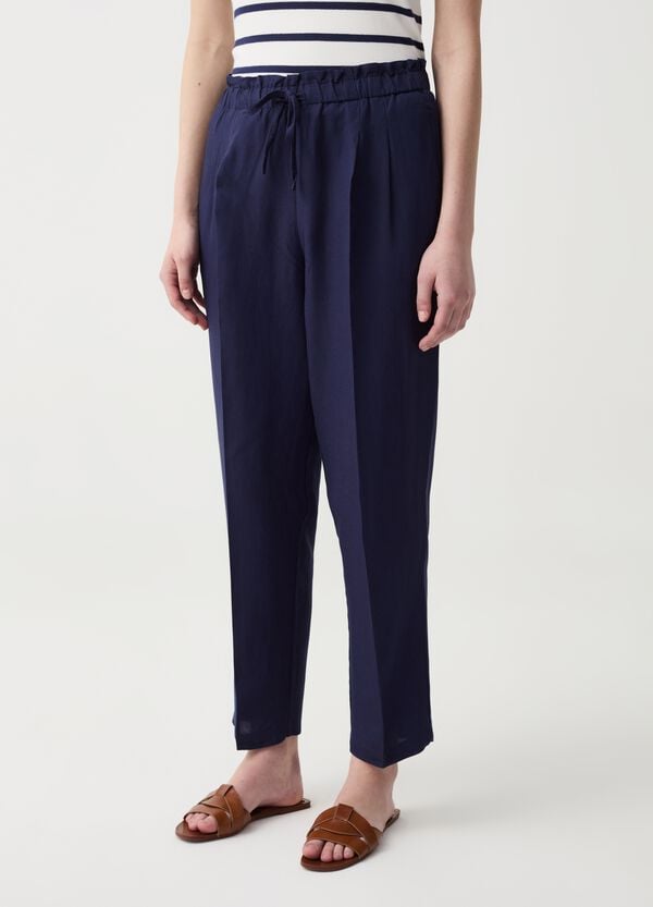 Ovs Pantalone A Sigaretta Con Pinces E Coulisse