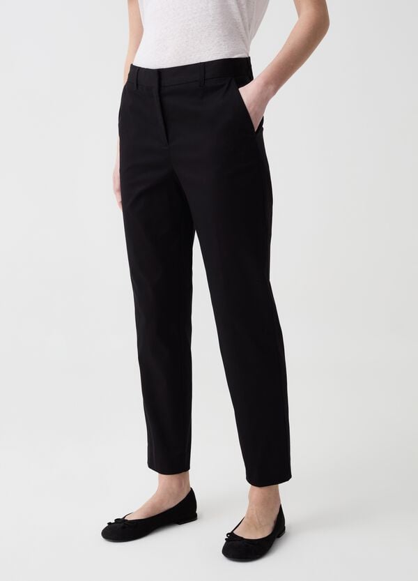 Ovs Pantalone A Sigaretta In Cotone Stretch