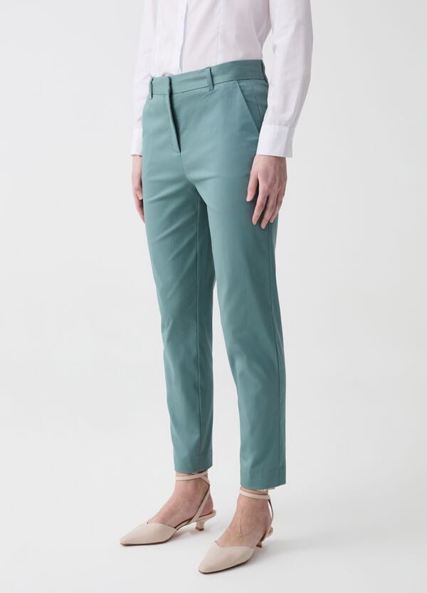 Ovs Pantalone A Sigaretta In Cotone Stretch