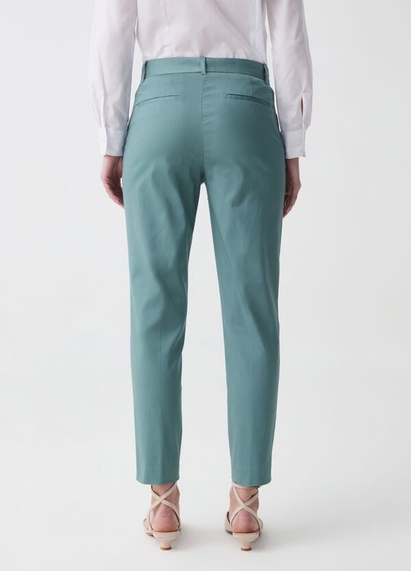 Ovs Pantalone A Sigaretta In Cotone Stretch